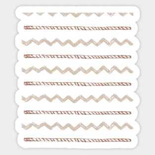 Mudcloth Pattern Minimalist Nude black Abstract  Boho  Pattern Sticker